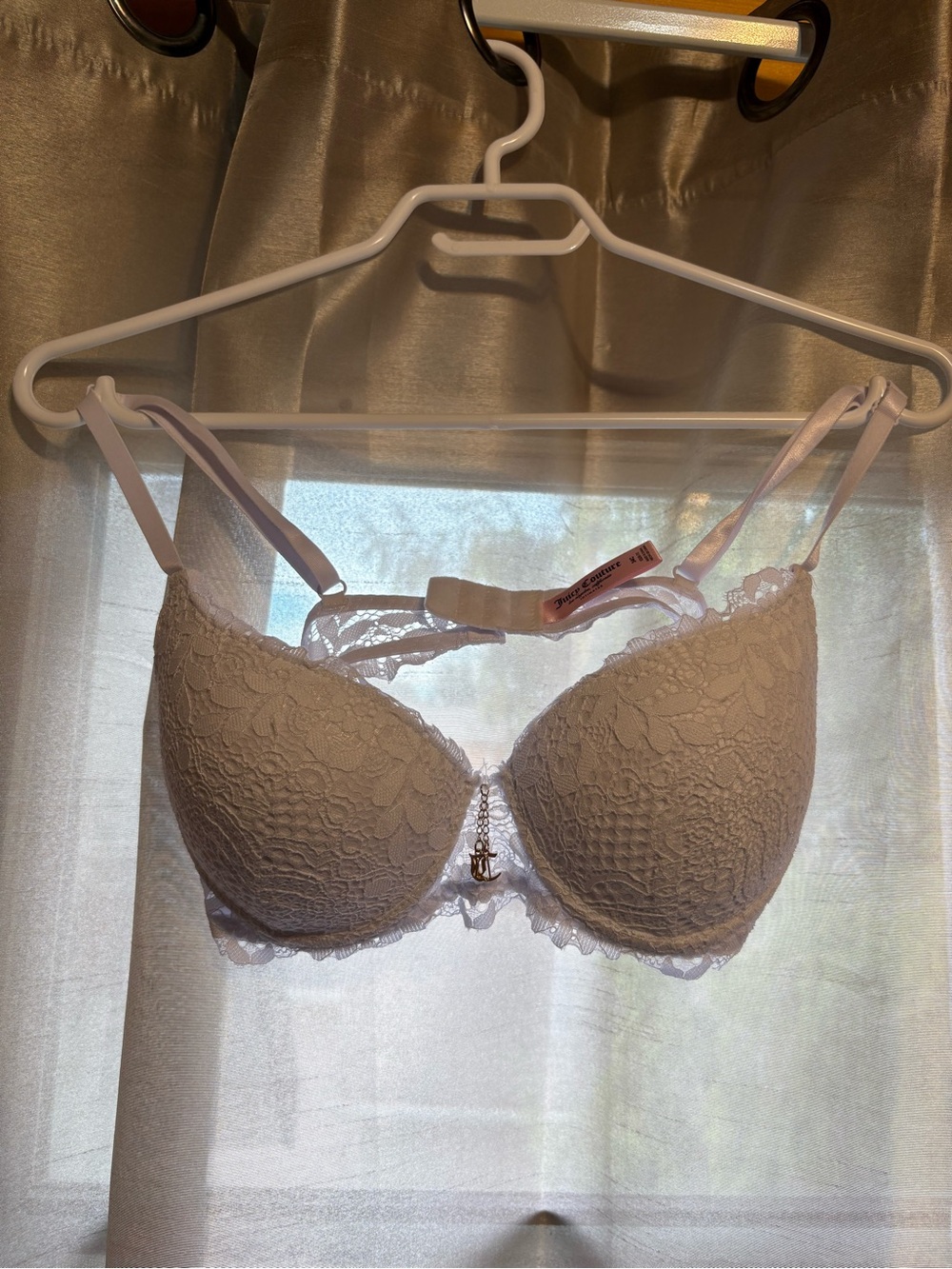 White Juicy Couture Lace Push-Up Bra 34C